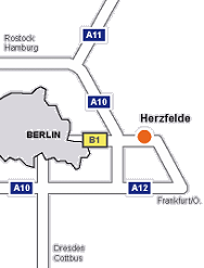 Lageplan der MGT Anlagentechnik & Service GmbH in Herzfelde